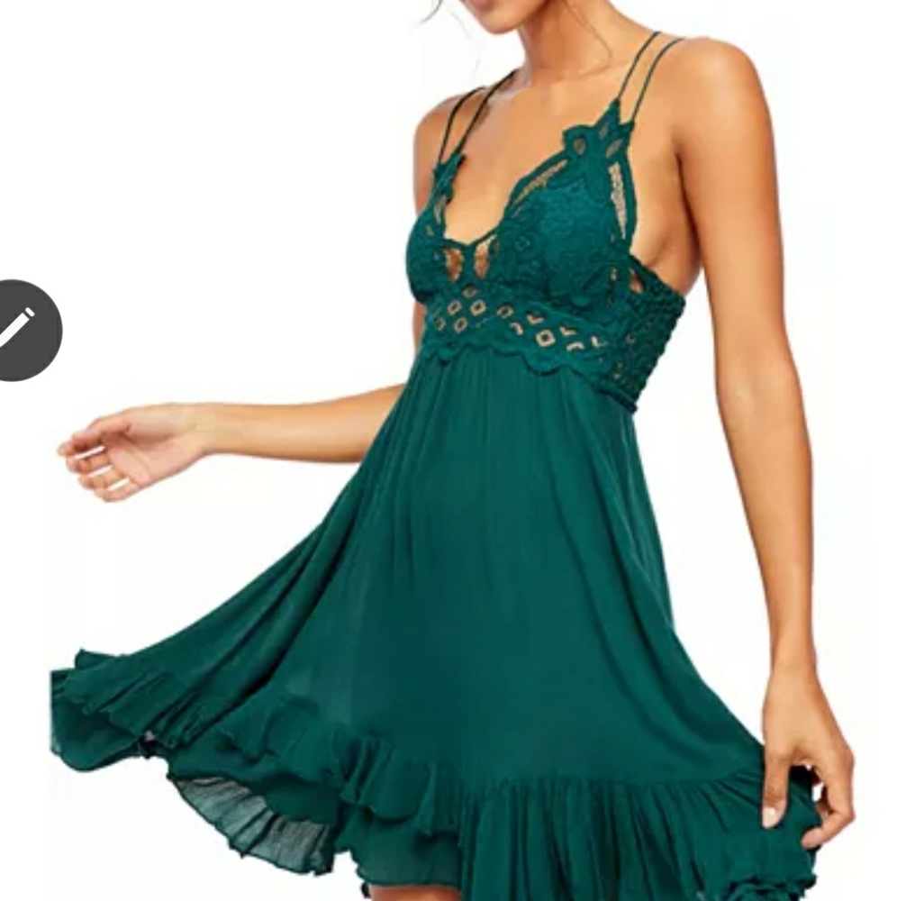COPY - FREE PEOPLE Adella Lace Mini Dress